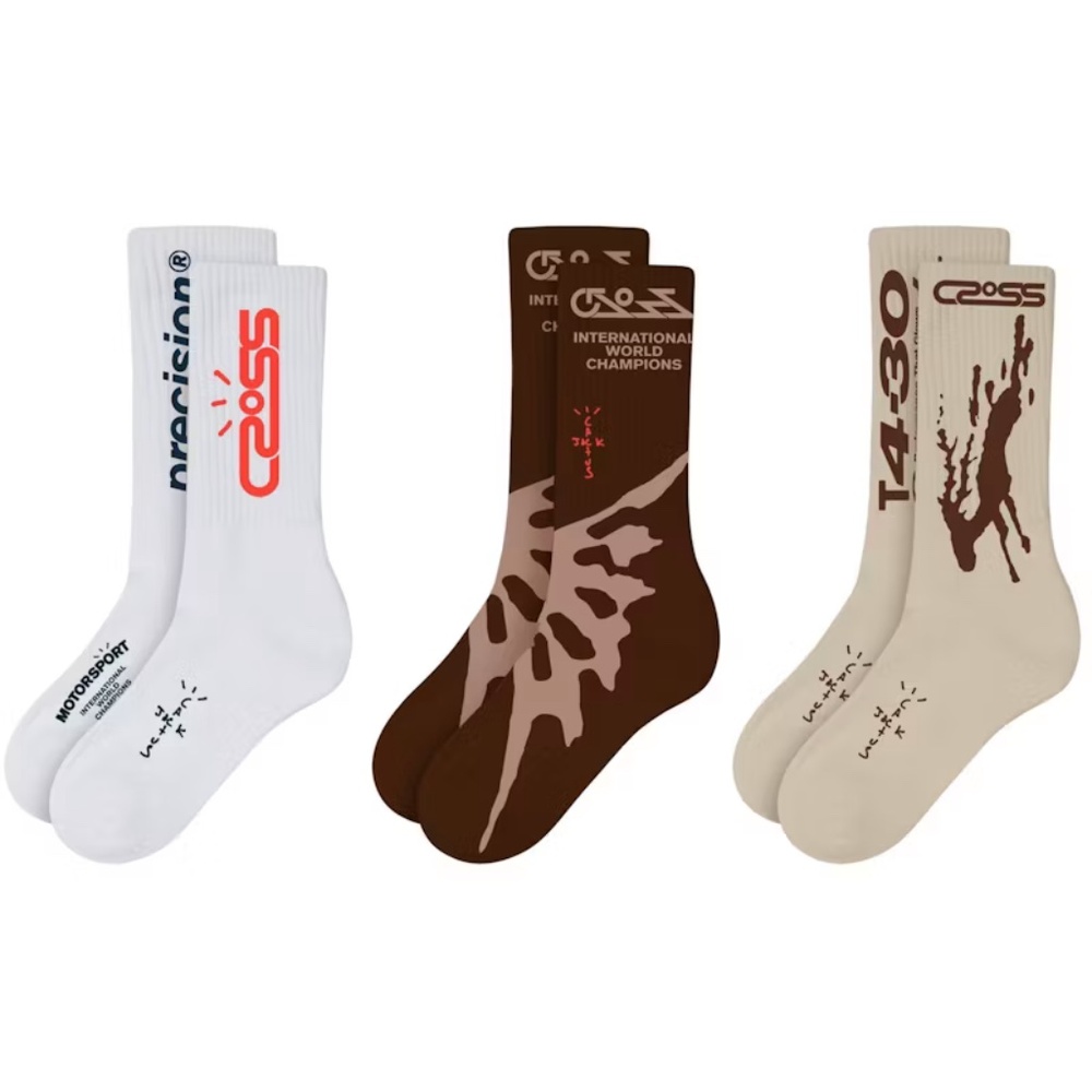 Travis Scott Cactus Jack Crossover Socks (3 Pack)